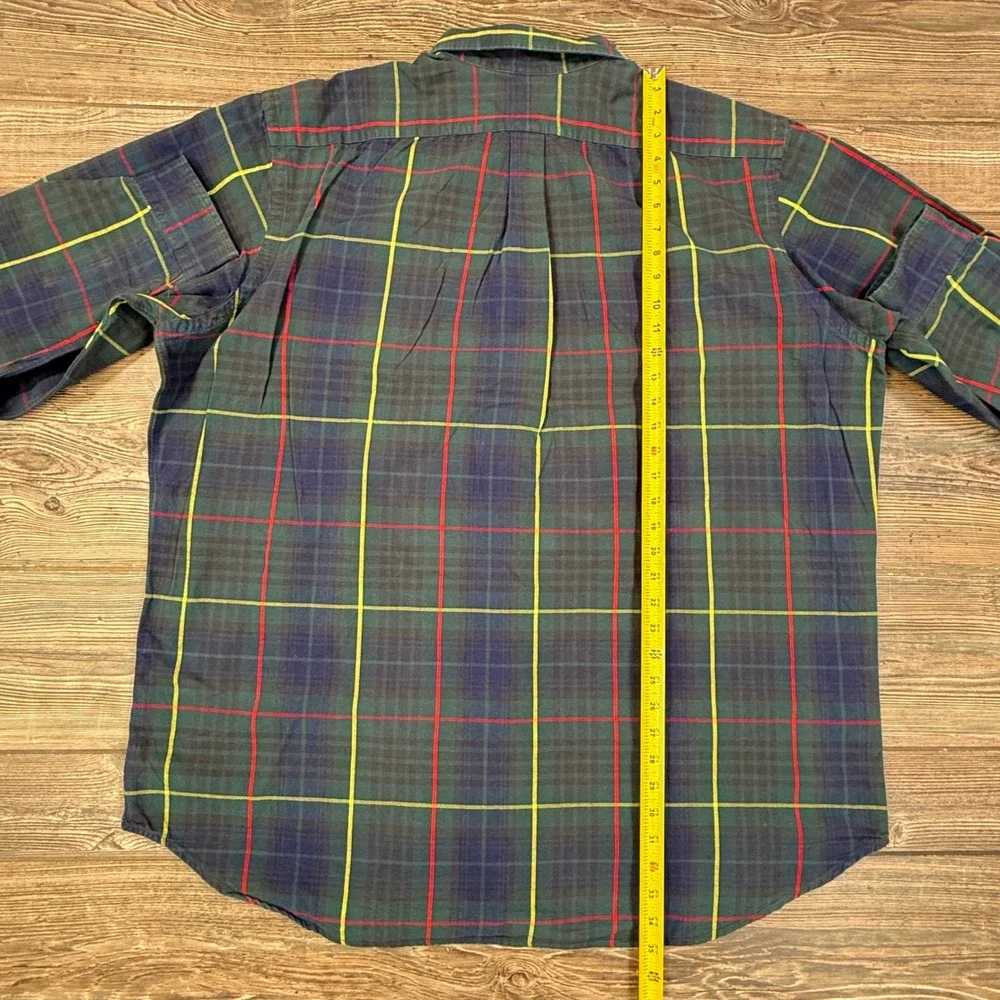 Polo Ralph Lauren Mens Size 2XLT‎ Oxford Shirt Plaid Multicolor Big & Tall